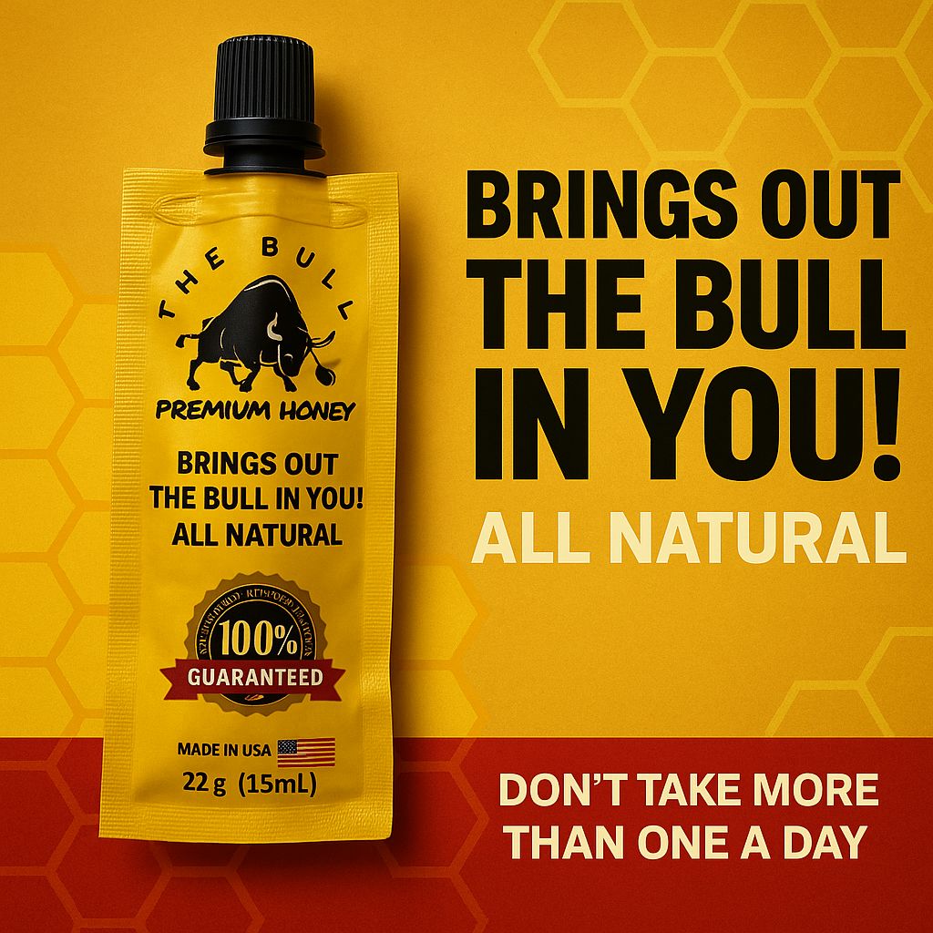 The Bull Premium Honey – Improve Performance, Stay Harder, Last Longer, All Natural Formula