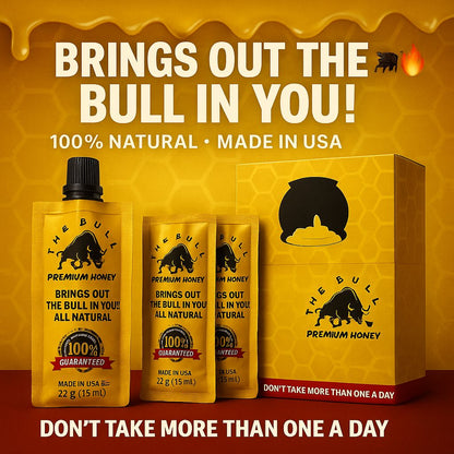 The Bull Premium Honey – Improve Performance, Stay Harder, Last Longer, All Natural Formula
