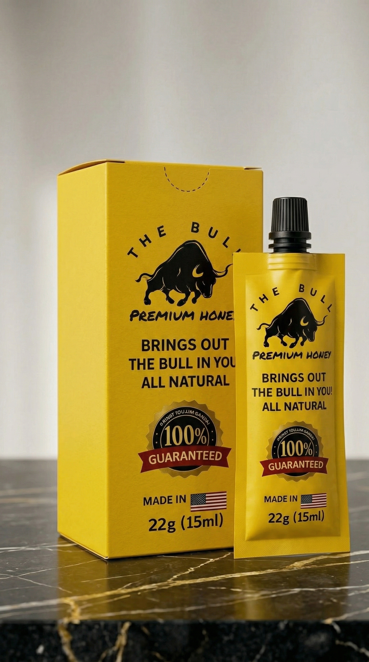 The Bull Premium Honey – Improve Performance, Stay Harder, Last Longer, All Natural Formula